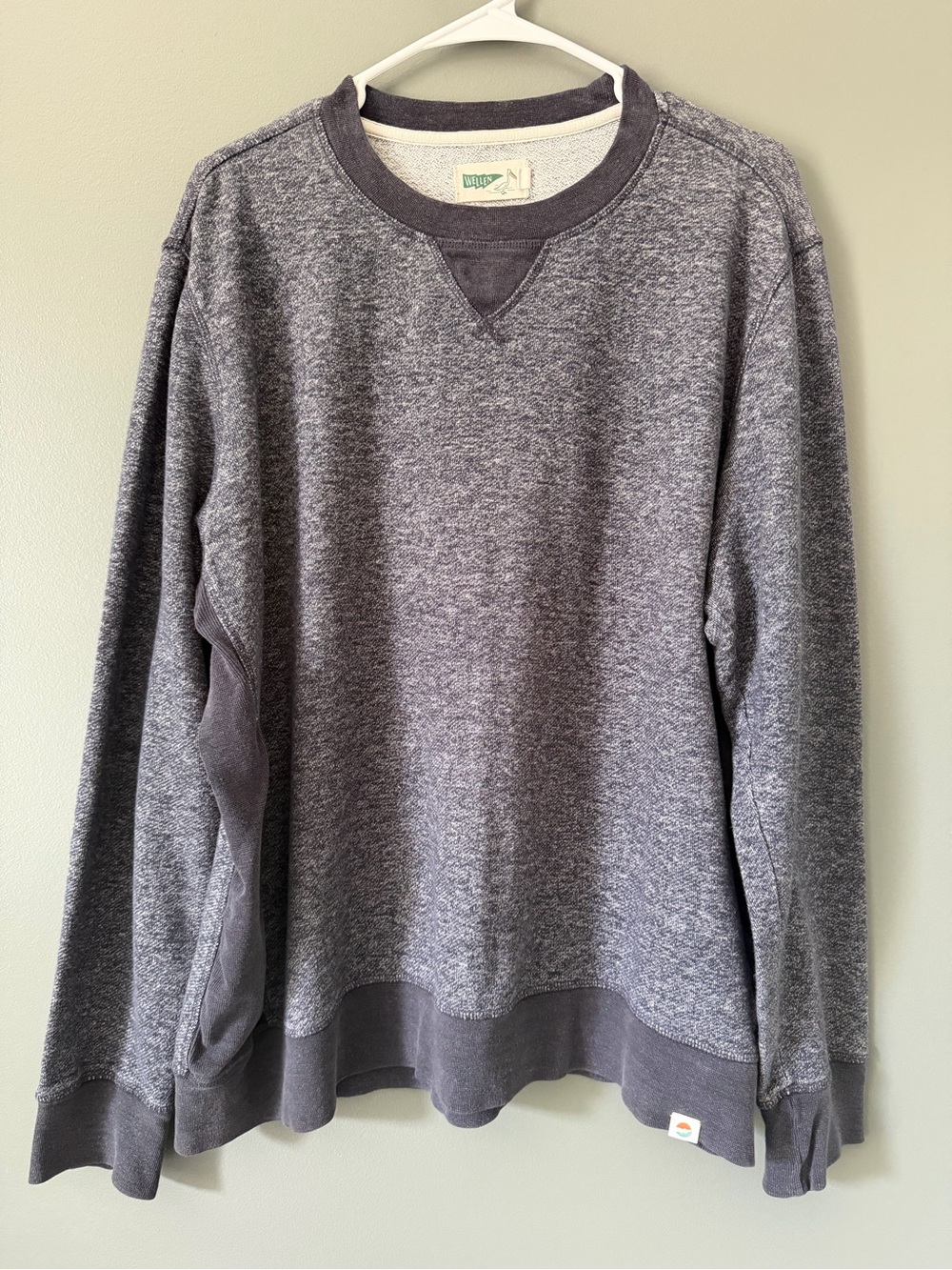 Wellen Heathered Hemp Crewneck Sweatshirt Mens XL Gray Outdoor Huckberry
